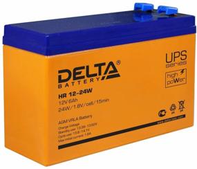 img 2 attached to Rechargeable battery DELTA Battery HR 12-24W 12V 6 Ah