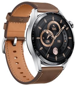 img 4 attached to ⌚ HUAWEI Watch GT 3 Classic 46mm Smartwatch - Brown/Silver