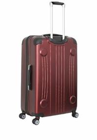 img 4 attached to WENGER suitcase, plastic, support legs on the side, reinforced corners, 92 l, size L, burgundy