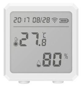 img 3 attached to Tuya - Wi-Fi temperature and humidity sensor with LCD display, clock and date