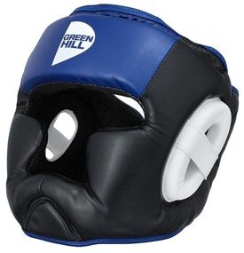 img 4 attached to Boxing helmet Green hill, HGP-9015, L, black/blue