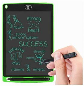 img 4 attached to Children's Graphic Drawing Tablet LCD Writing Tablet 12 inch black with stylus