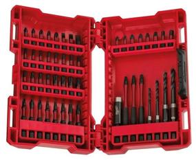 img 4 attached to Milwaukee 4932430906 bit and drill set, 48 pcs, red