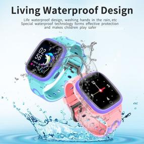 img 3 attached to Smart kids watch / Smart watch / Waterproof watch / GPS tracker / Watch for kids / SOS button / Pink