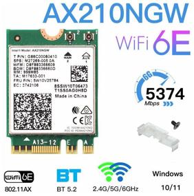 img 2 attached to High-performance Intel AX210NGWG.NV Bluetooth Wi-Fi Adapter in Vibrant Green