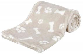 img 1 attached to Подстилка-плед для собак TRIXIE Kenny Blanket 100х75х3.5 см 100 см 75 см прямоугольная бежевый 3.5 см