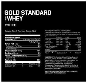 img 1 attached to Protein Optimum Nutrition 100% Whey Gold Standard, 2353 gr., coffee