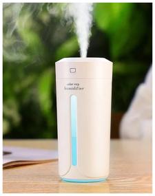 img 1 attached to Ultrasonic Humidifier Color Cup Humidifier Aroma Diffuser