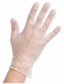 img 4 attached to Disposable gloves, vinyl, 100 pcs, S, transparent