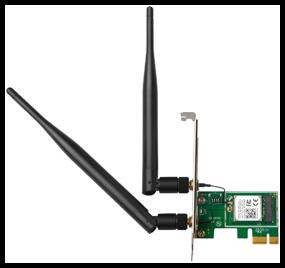 img 1 attached to AC1200 Tenda E12 Dual Band WiFi Network Adapter PCI 2.4GHz up to 300Mbps, 5GHz up to 867Mbps