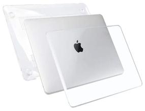 img 2 attached to Case for MacBook Air 13 2020-2018 A1932, A2179, A2337 M1, plastic, transparent