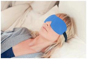 img 3 attached to Sleep mask for women, men 3D blue Art of Sleep, Premium Collection. In a gift box!