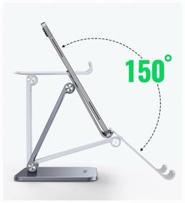 img 4 attached to UGREEN desktop folding stand for phone and tablet (40393), gray