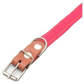 img 2 attached to Collar Dude with lining for daily use (4763785/4763786), collar length 57 cm, red, XXL