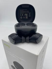 img 1 attached to 🎧 HTC True Wireless Earbuds - Black Wireless Earphones