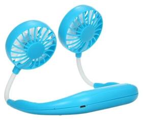 img 2 attached to 💙 Rechargeable Neck-Mounted Mini Fan (Blue)