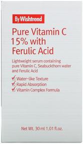 img 3 attached to By Wishtrend Pure Vitamin C 15% with Ferulic Acid Vitamin C and Ferulic Acid for Face, 30 ml