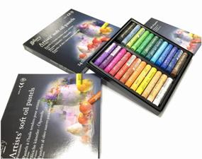 img 2 attached to MUNGYO Gallery Artists" Soft Oil Pastels Set, 24 colors