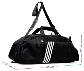 img 3 attached to Sports, Travel Bag Backpack for Men and Women for Fitness, Workouts and Equipment