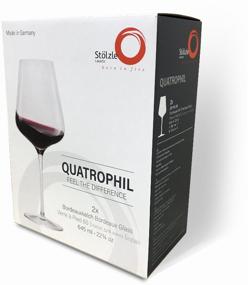 img 1 attached to Set of glasses Stolzle Quatrophil Bordeaux for red wine, 644 ml, 2 pcs.