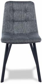 img 4 attached to Set of chairs Divan24 Tron light 2, metal/textile, 4 pcs., color: dark gray