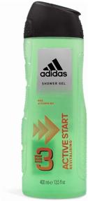 img 1 attached to Shower gel 3 in 1 Adidas Active start for men, 400 ml