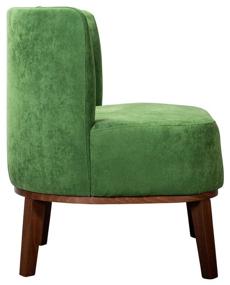 img 2 attached to Кресло R-Home Шафран, 66 x 62 см, обивка: текстиль., цвет: орех/зеленый