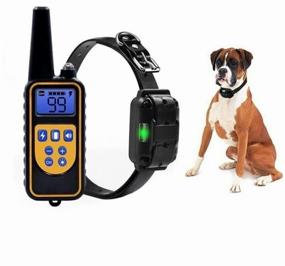 img 3 attached to Electronic collar for dog training with remote control / Anti-barking collar for dogs /
