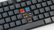 keychron k1se ultra-slim wireless mechanical keyboard, tkl, rgb backlit, red switch logo