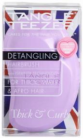 img 1 attached to 💆 TANGLE TEEZER Thick & Curly Massage Brush: Detangling Savior for 11 cm Hair