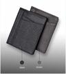 100% genuine leather super slim soft wallet mini credit card wallet men wallet slim small logo