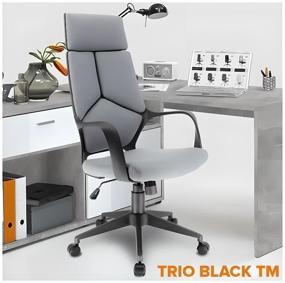 img 1 attached to Компьютерное кресло Everprof Trio Black TM для руководителя, обивка: текстиль, цвет: серый