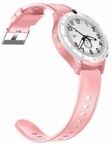 img 1 attached to Smart smart watch K-12 / SIM card / for child, teenager, adult / GPS / Touch screen / Bluetooth / Voice message / Camera / Video call / Chat / Calls / Pink