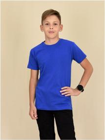 img 2 attached to T-shirt / t-shirt for a boy / plain t-shirt / t-shirt for children (P35-16 р60 (116) 45) LIDEKO kids