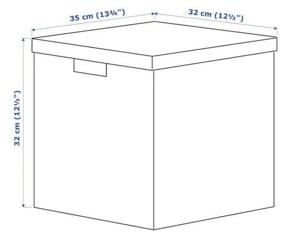 img 1 attached to 📦 IKEA TIENA Storage Box: Versatile 35x32x32 cm Organizer in Grey/Multicolor