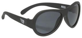 img 4 attached to Babiators Sunglasses Babiators Original Aviator Classic Sunglasses (3-5), Black/Black