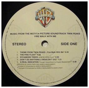 img 4 attached to Warner Bros. Angelo Badalamenti. Twin Peaks - Fire Walk With Me (vinyl record)