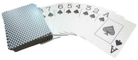 img 3 attached to Карты игральные "888" для покера, пластиковые, чёрные/ Do It