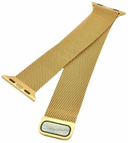 img 2 attached to Metal strap for Apple Watch Series 1, 2, 3, 4, 5, 6, SE, Milan loop, 38/40 mm, gold