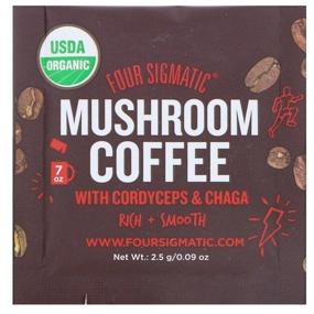 img 1 attached to Instant coffee Mushroom Coffee Mix with cordyceps and chaga, in bags