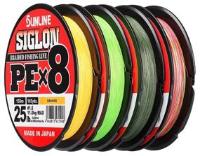 img 1 attached to Braided cord Sunline Siglon PEx8 d=0.132 mm, 150 m, 4.5 kg, multicolor, 1 pc.