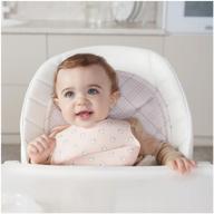 happy baby нагрудник expert silicone baby bib, розовый с утками логотип