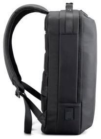 img 3 attached to Рюкзак-сумка мужской городской дорожный 24л для ноутбука 15.6, планшета Kingsons KS3223W Черный водонепроницаемый с USB зарядкой тканевый