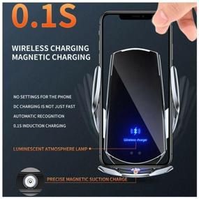 img 4 attached to Smart car holder Premium 5S with automatic opening / closing / wireless charging +3 nozzles
