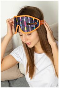 img 4 attached to Sleep mask ROUTEMARK, stroboscope with a pattern Art. Lebedev Studio multicolor
