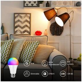 img 2 attached to LED bulb E27 RGB multi-colored with remote control