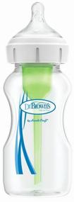 img 2 attached to Dr. Brown&quot;s Polypropylene bottle with wide throat Options (WB91600-WB91602), 270 ml, since birth, colorless