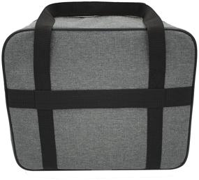 img 4 attached to Travel bag for hand luggage Pobedabags Standard Gray 36 x 30 x 27