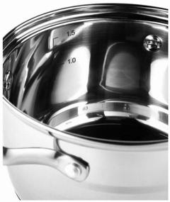img 2 attached to Cookware for the kitchen pots set of stainless steel for induction and other types of stoves 7.3 l, 5.8 l, 4.5 l, 4.1l, 3.1l, 2.1l