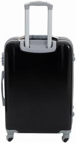 img 3 attached to Suitcase on wheels medium travel luggage m TEVIN size M 64 cm 62 l lightweight 3.2 kg durable polycarbonate Black